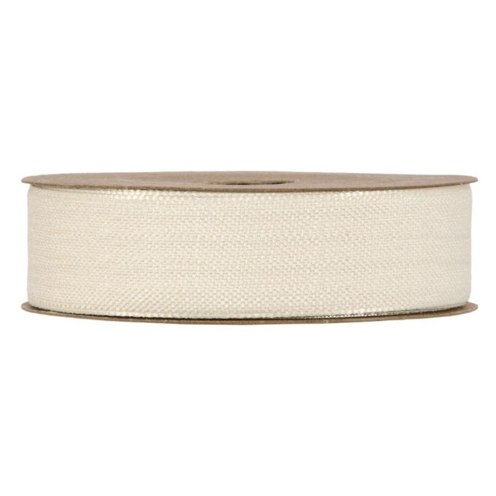 NASTRO COTONE ECOVELOUR MM25X20MT CREMA